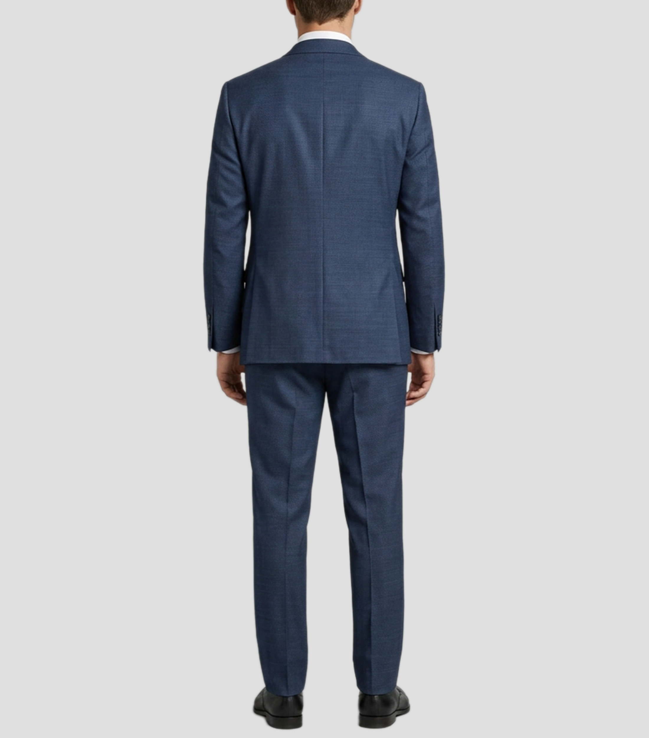 Traje 3 Piezas de lana corte regular sólido Hombre